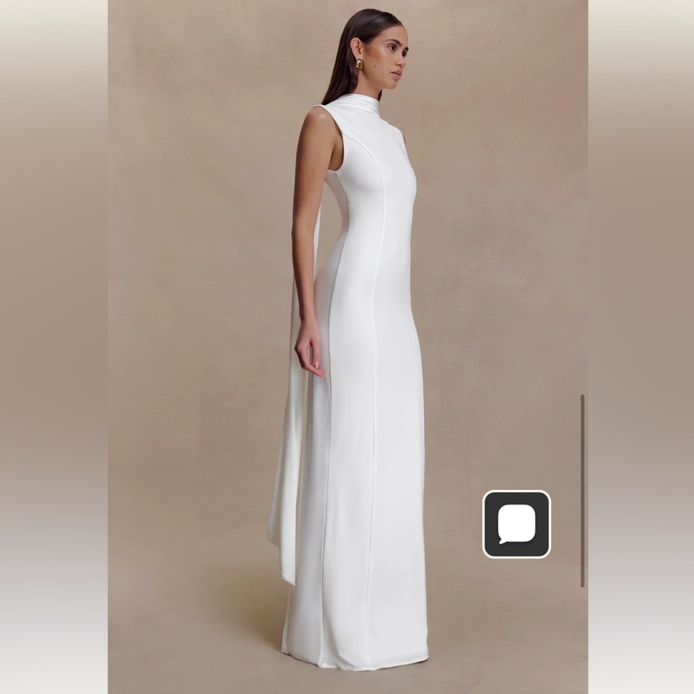 Meshki - Wisteria Slinky Maxi Dress with scarf